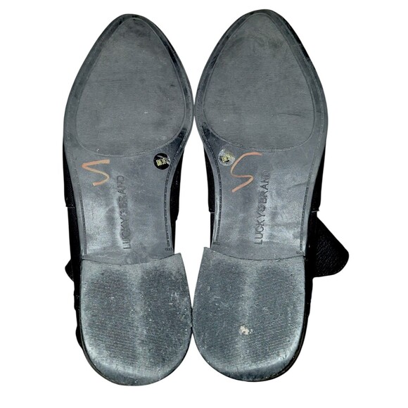 LUCKY BRAND Paramo Black Pebbled Leather Ankle Booties 8 Reg Beautiful! - Picture 6 of 6